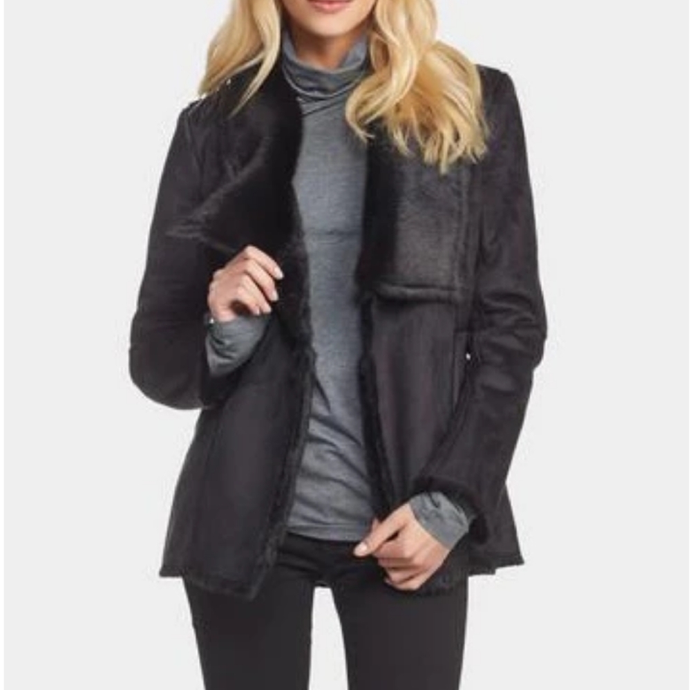 Faux Suede Coat